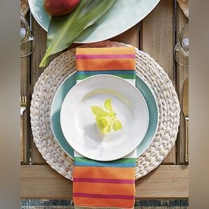 FRONTGATE 4-pcs Whitewashed Water Hyacinth Woven Placemats #1005259